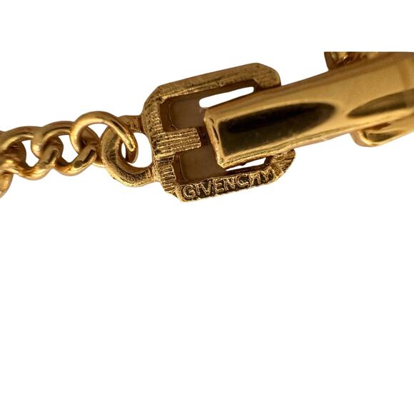 Givenchy Paris Round Pendant with Rhinestones Necklace and hang Tag - Picture 13 of 13